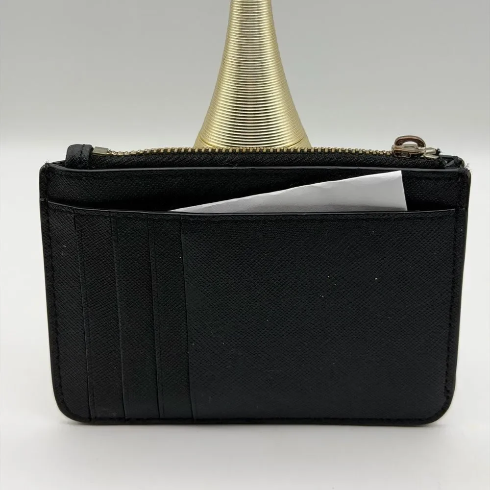 Kate Spade Pebble Leather Wallet with Gold Accents